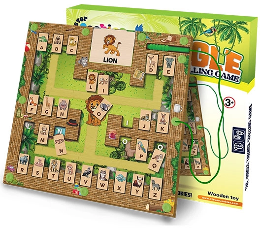 Jungle Themed Magnetic Alphabet Maze Board